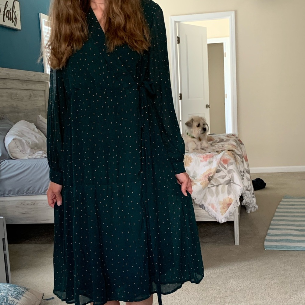 One loved babe midi wrap dress